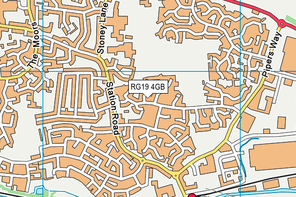 RG19 4GB map - OS VectorMap District (Ordnance Survey)