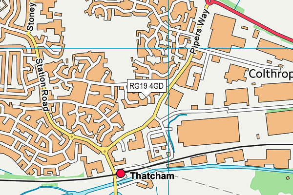 RG19 4GD map - OS VectorMap District (Ordnance Survey)