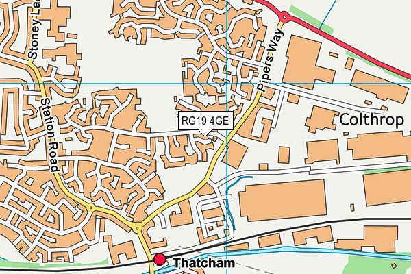 RG19 4GE map - OS VectorMap District (Ordnance Survey)