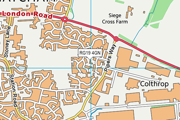 RG19 4GN map - OS VectorMap District (Ordnance Survey)