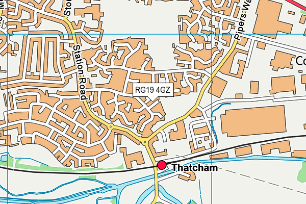 RG19 4GZ map - OS VectorMap District (Ordnance Survey)