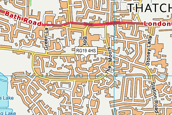 RG19 4HS map - OS VectorMap District (Ordnance Survey)