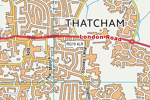 RG19 4LR map - OS VectorMap District (Ordnance Survey)