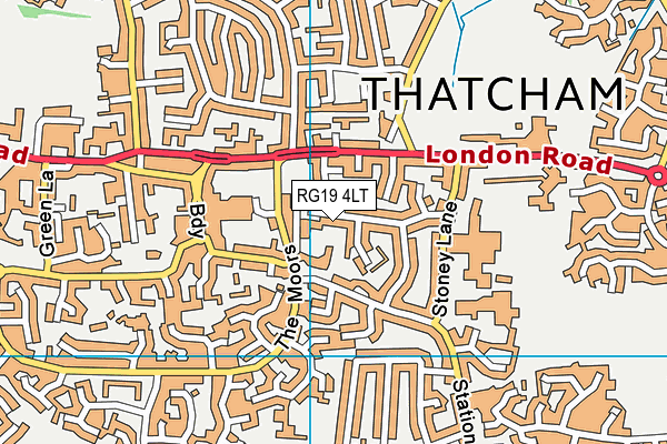 RG19 4LT map - OS VectorMap District (Ordnance Survey)