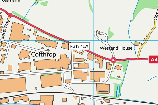 RG19 4LW map - OS VectorMap District (Ordnance Survey)