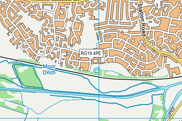 RG19 4PE map - OS VectorMap District (Ordnance Survey)