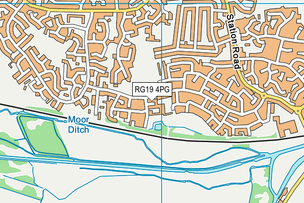 RG19 4PG map - OS VectorMap District (Ordnance Survey)