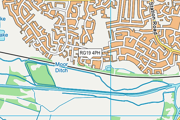 RG19 4PH map - OS VectorMap District (Ordnance Survey)