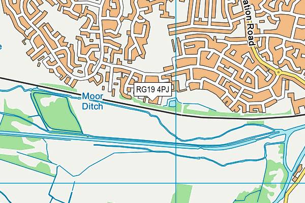 RG19 4PJ map - OS VectorMap District (Ordnance Survey)