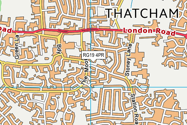 RG19 4PR map - OS VectorMap District (Ordnance Survey)