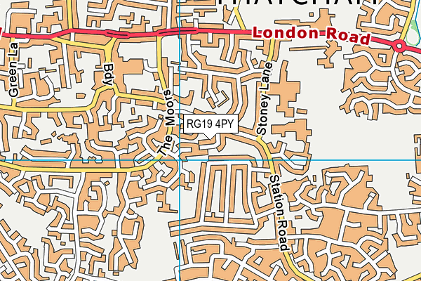 RG19 4PY map - OS VectorMap District (Ordnance Survey)