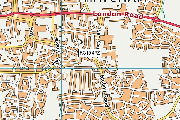 RG19 4PZ map - OS VectorMap District (Ordnance Survey)