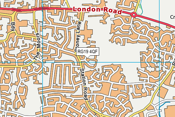 RG19 4QF map - OS VectorMap District (Ordnance Survey)