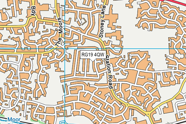 RG19 4QW map - OS VectorMap District (Ordnance Survey)