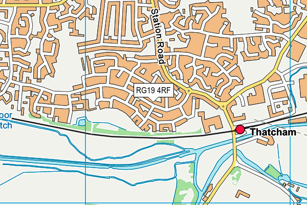 RG19 4RF map - OS VectorMap District (Ordnance Survey)