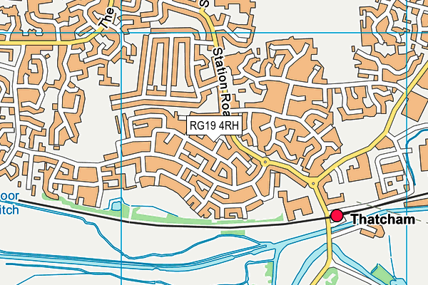 RG19 4RH map - OS VectorMap District (Ordnance Survey)