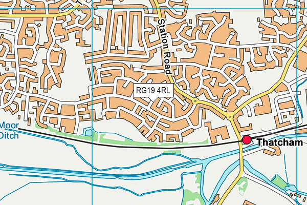 RG19 4RL map - OS VectorMap District (Ordnance Survey)