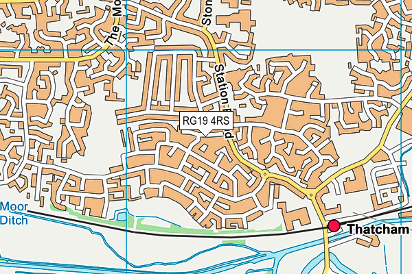RG19 4RS map - OS VectorMap District (Ordnance Survey)