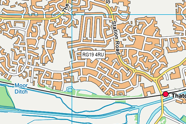 RG19 4RU map - OS VectorMap District (Ordnance Survey)