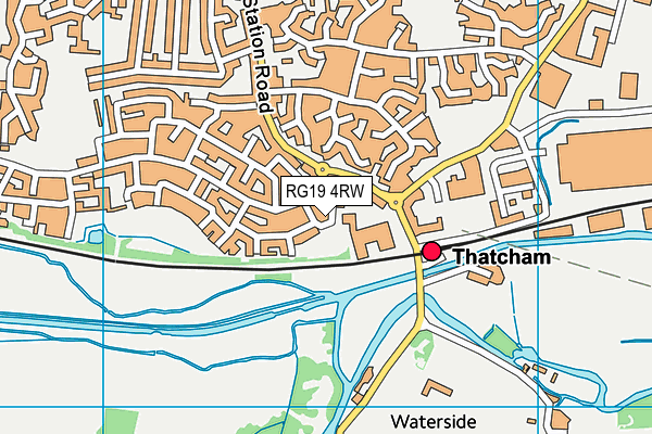 RG19 4RW map - OS VectorMap District (Ordnance Survey)