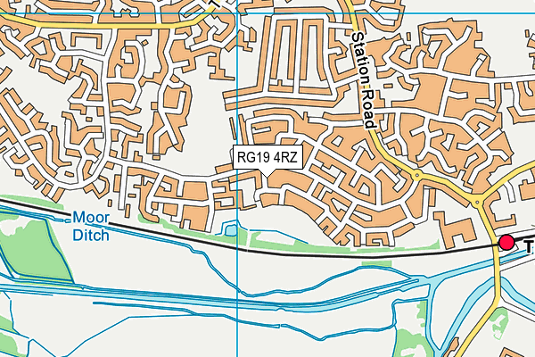 RG19 4RZ map - OS VectorMap District (Ordnance Survey)