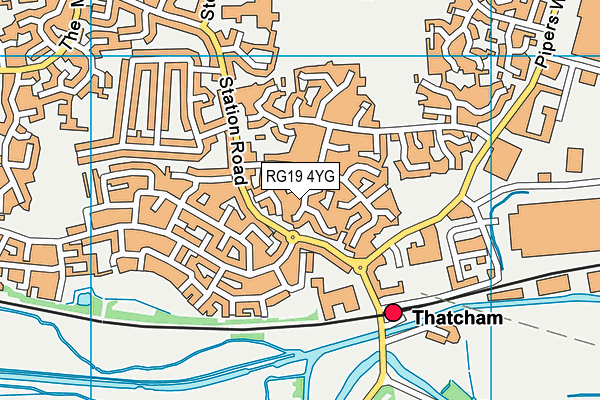 RG19 4YG map - OS VectorMap District (Ordnance Survey)