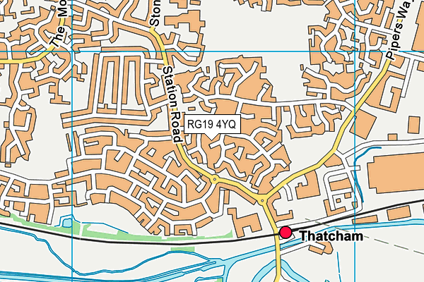 RG19 4YQ map - OS VectorMap District (Ordnance Survey)