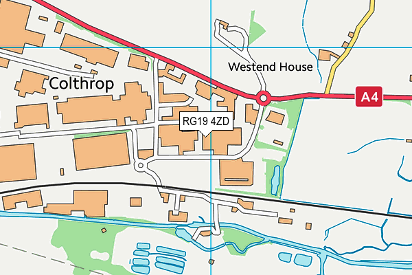 RG19 4ZD map - OS VectorMap District (Ordnance Survey)