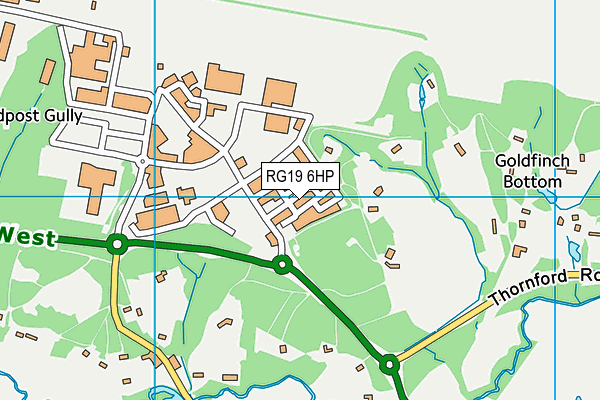 RG19 6HP map - OS VectorMap District (Ordnance Survey)