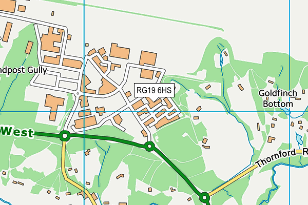 RG19 6HS map - OS VectorMap District (Ordnance Survey)