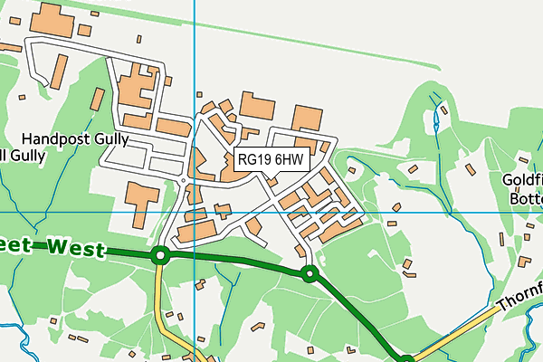 RG19 6HW map - OS VectorMap District (Ordnance Survey)