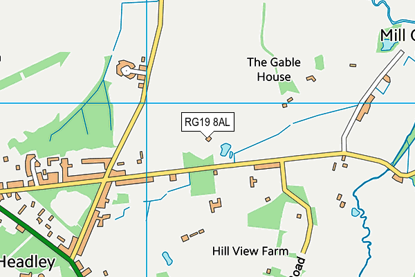 RG19 8AL map - OS VectorMap District (Ordnance Survey)