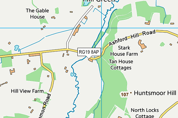 RG19 8AP map - OS VectorMap District (Ordnance Survey)