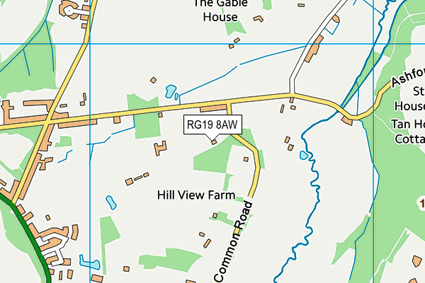 RG19 8AW map - OS VectorMap District (Ordnance Survey)