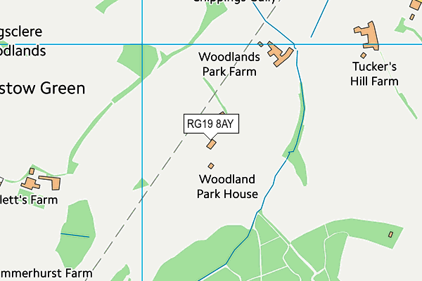 RG19 8AY map - OS VectorMap District (Ordnance Survey)