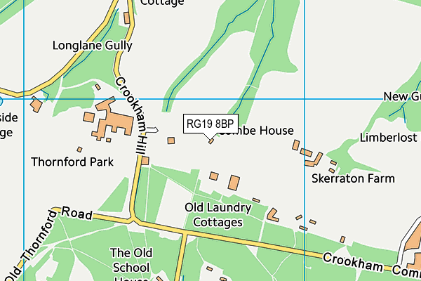 RG19 8BP map - OS VectorMap District (Ordnance Survey)