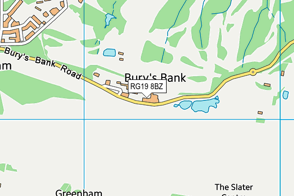 Newbury And Crookham Golf Club map (RG19 8BZ) - OS VectorMap District (Ordnance Survey)