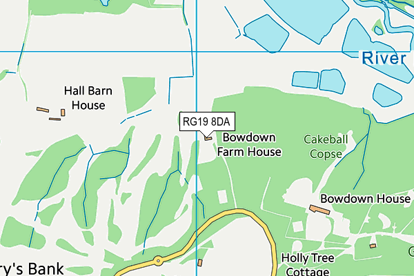 RG19 8DA map - OS VectorMap District (Ordnance Survey)