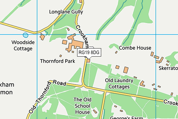 RG19 8DG map - OS VectorMap District (Ordnance Survey)