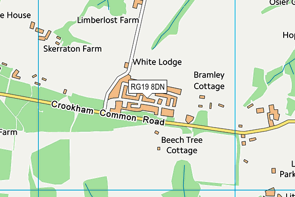 RG19 8DN map - OS VectorMap District (Ordnance Survey)