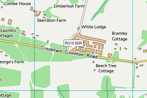 RG19 8DR map - OS VectorMap District (Ordnance Survey)