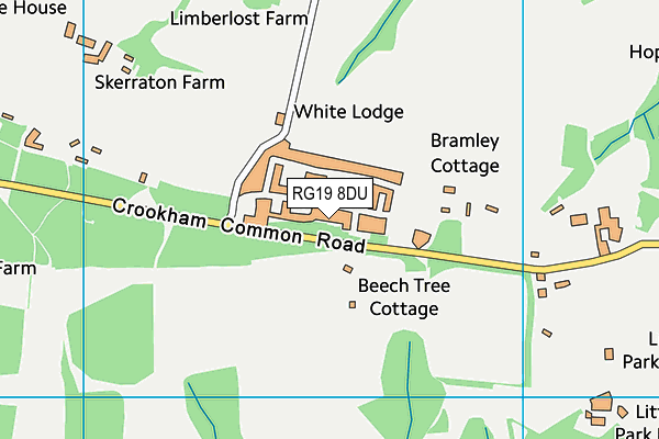 RG19 8DU map - OS VectorMap District (Ordnance Survey)