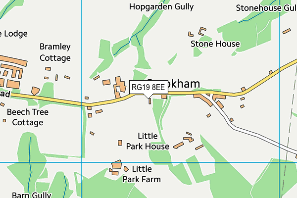 RG19 8EE map - OS VectorMap District (Ordnance Survey)