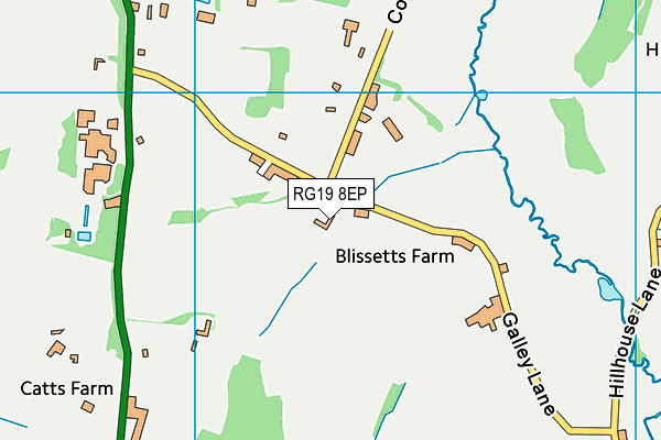 RG19 8EP map - OS VectorMap District (Ordnance Survey)