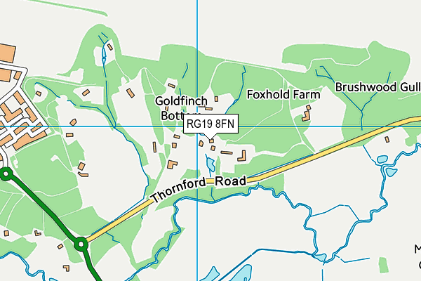 RG19 8FN map - OS VectorMap District (Ordnance Survey)