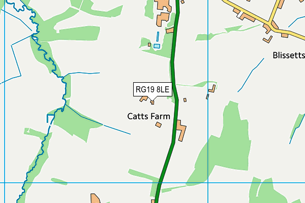 RG19 8LE map - OS VectorMap District (Ordnance Survey)