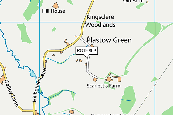 RG19 8LP map - OS VectorMap District (Ordnance Survey)