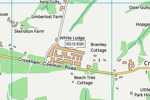 RG19 8QR map - OS VectorMap District (Ordnance Survey)