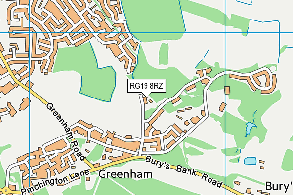 RG19 8RZ map - OS VectorMap District (Ordnance Survey)