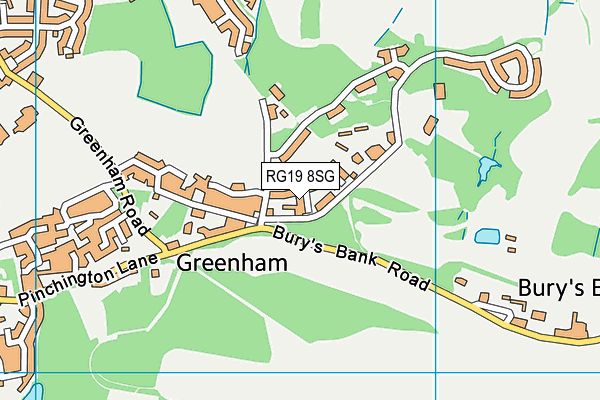 RG19 8SG map - OS VectorMap District (Ordnance Survey)